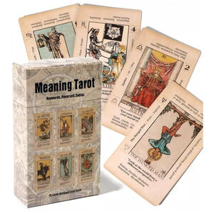 Tarot Card Beginner Tarot Meaning Keyword Antiqued Deck Learn Tarot 78 Cards